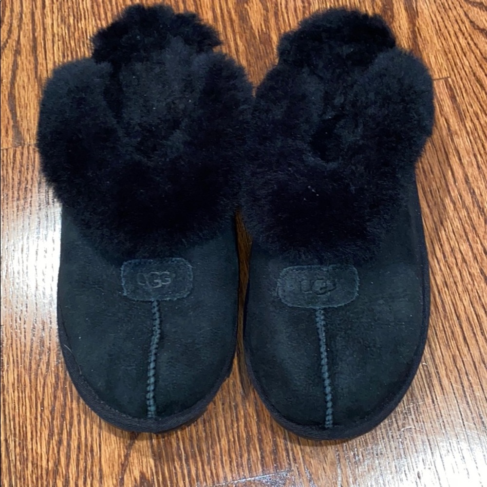 Black Ugg Coquette Slipper Size 8